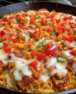Delicious Queso Salsa Chicken and Rice: a Flavorful Delight