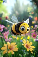How Bumblebee's Buzzing Visit Enchants Kids at Blueberry Beacon